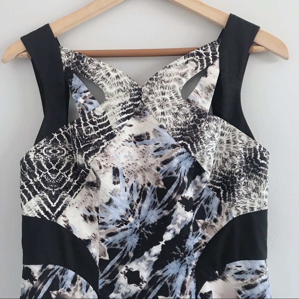 Karen Millen Black Tie Dye Dress โข 8 - Picture 2 of 5